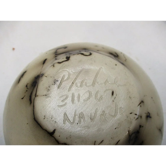 Pauline Zahne Horsehair Pottery Southwest New Mexico Navajo Native American - Picture 6 of 6